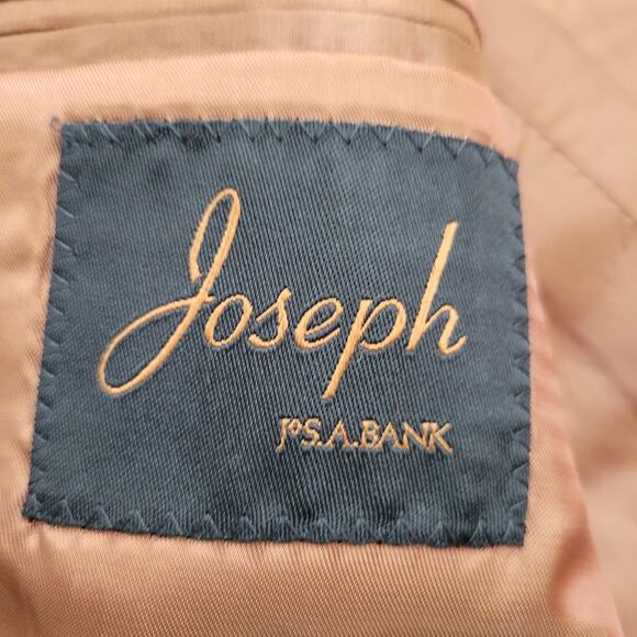 Joseph Jos A. Bank Suit Jacket Charcoal Gray Wool Cashmere 2 Button 43L Slim Fit - Picture 5 of 8